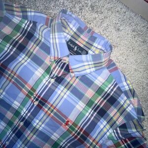 Polo Ralph Lauren Men's Classic Fit Plaid Long Slv Button Up Shirt Size Medium